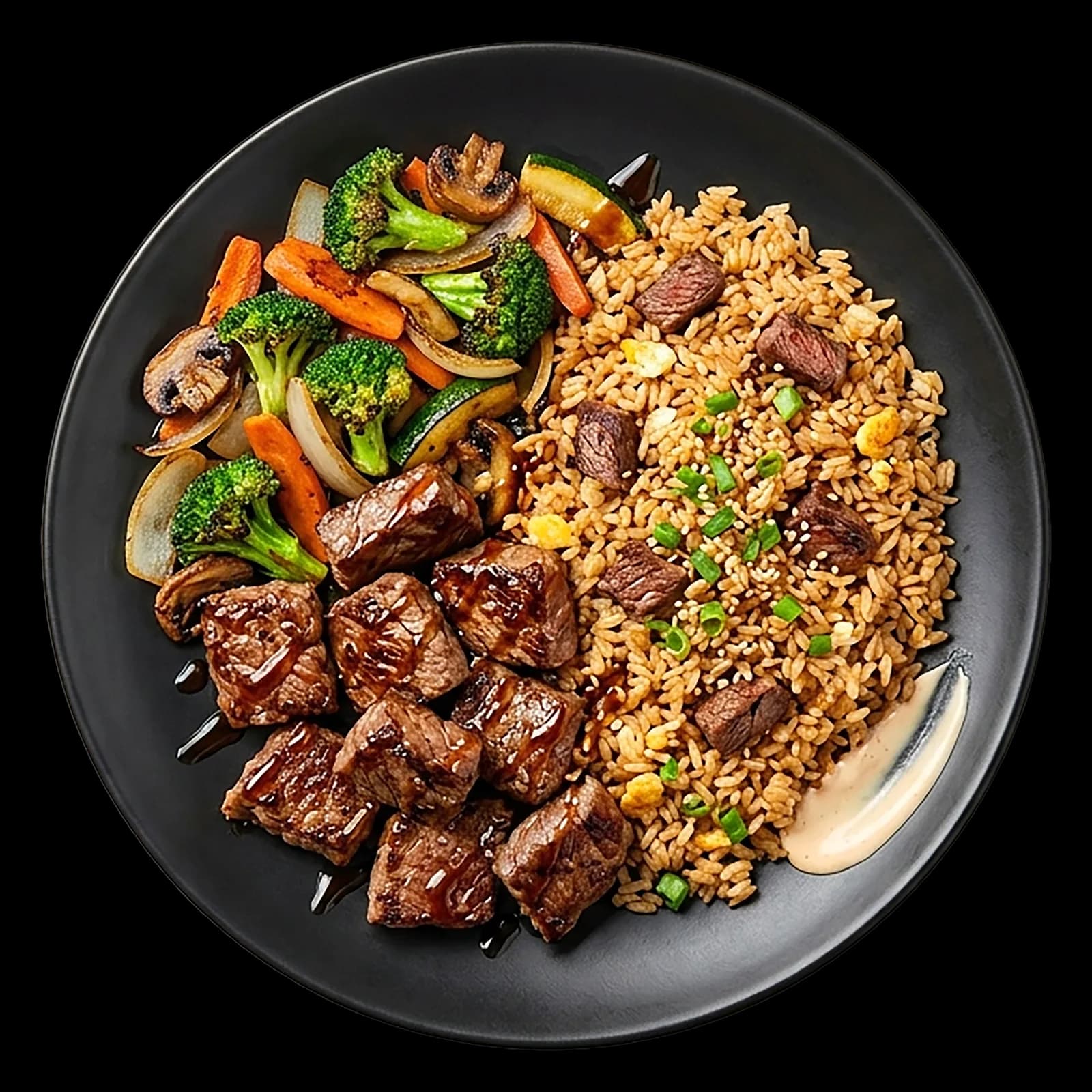 Rib Eye Loaded Steak Fried Rice